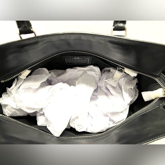 🔥🎁NWT! Coach Blake Carryall Satchel Handbag Gunmetal Msrp:$750.00 - Picture 11 of 13